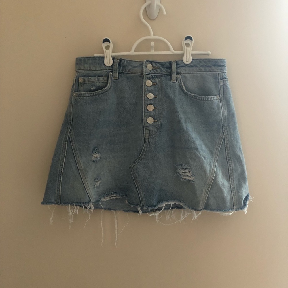 Free People Denim skirt